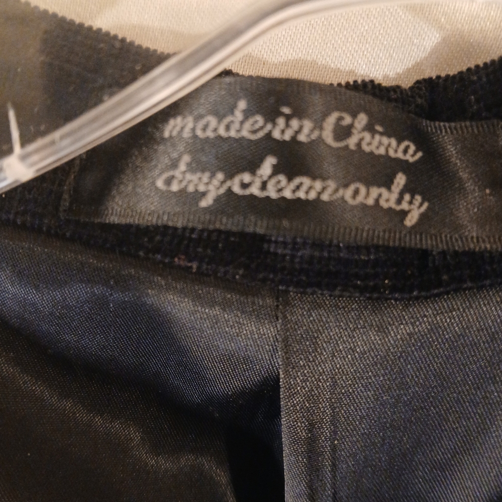 Andrew Fezza Mens Black Corduroy Blazer Sz 44 L - Picture 6 of 8